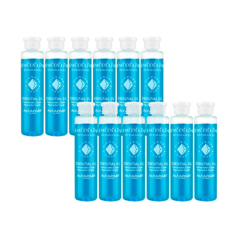 Alfaparf Semi di Lino Diamante Essential Oil - Ampola de Hidratação 12x15ml