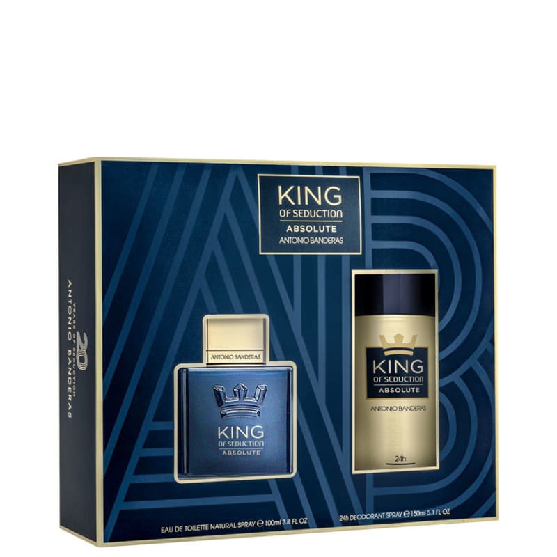 Conjunto King of Seduction Absolute Deo Antonio Banderas Masculino - Eau de Toilette 100ml + Desodorante 150ml