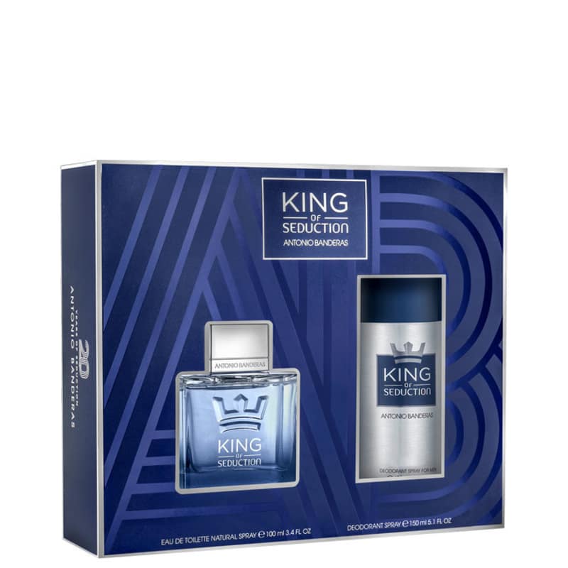 Conjunto King of Seduction Deo Antonio Banderas Masculino - Eau de Toilette 100ml + Desodorante 150ml