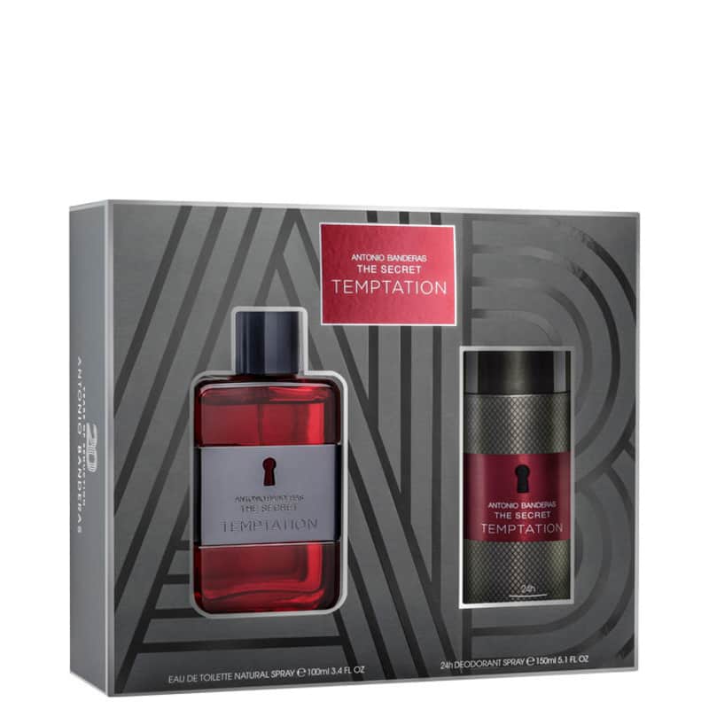 Conjunto The Secret Temptation Duo Antonio Banderas Masculino - Eau de Toilette 100ml + Desodorante 150ml