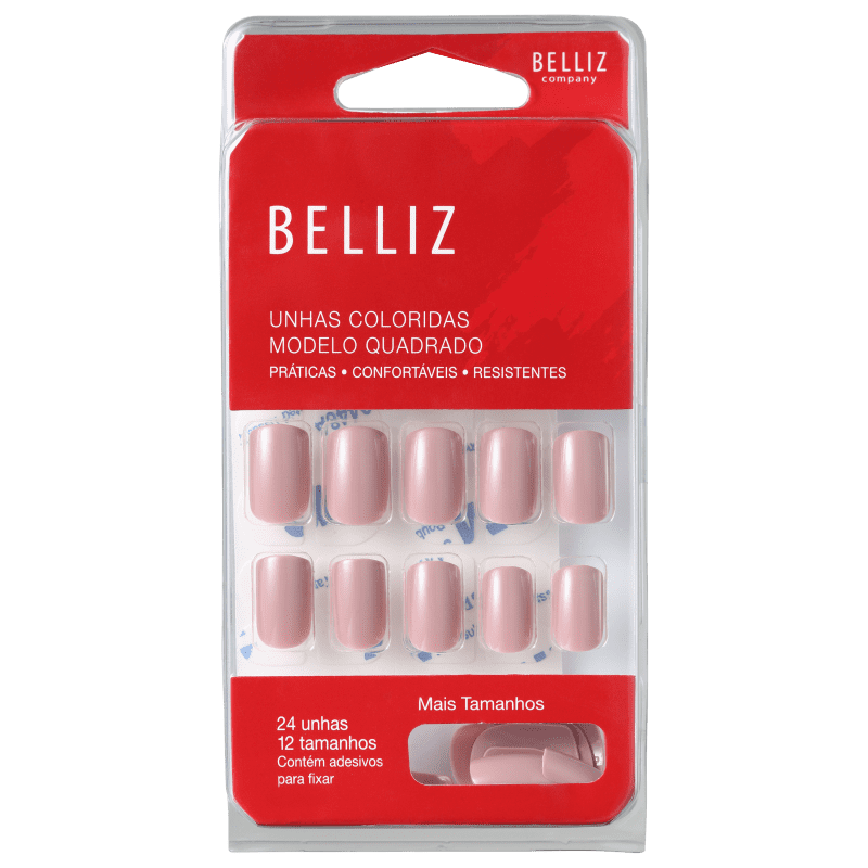 Belliz Nude - Unhas Postiças (2 4 Unidades)