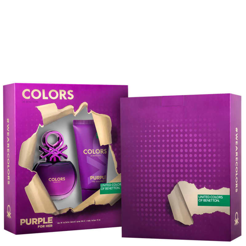 Conjunto Colors Purple Benetton Feminino - Eau de Toilette 80ml + Loção Corporal 75ml Menor preço em Conjunto Colors Purple Benetton Feminino - Eau de Toilette 80ml + Loção Corporal 75ml