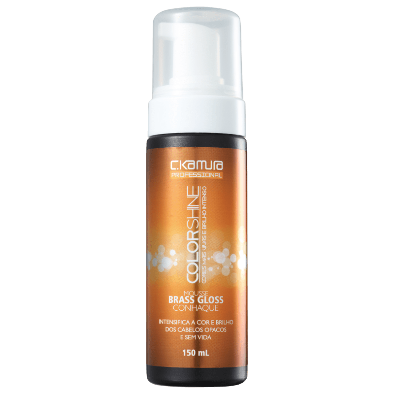 C.Kamura Color Shine Brass Gloss Conhaque - Mousse Tonalizante 150ml