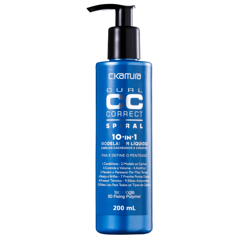 C.Kamura Spiral Curl Definer CC Correct Spiral 10 in 1 - Ativador de Cachos 200g