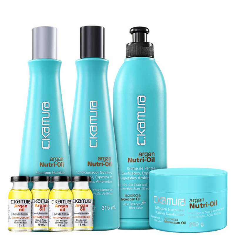Kit C.Kamura Argan Nutri-Oil Antifrizz Moroccan (5 Produtos)