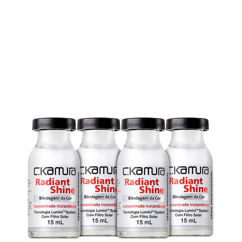 C.Kamura Radiant Shine Blindagem da Cor - Ampola Capilar 4x16ml