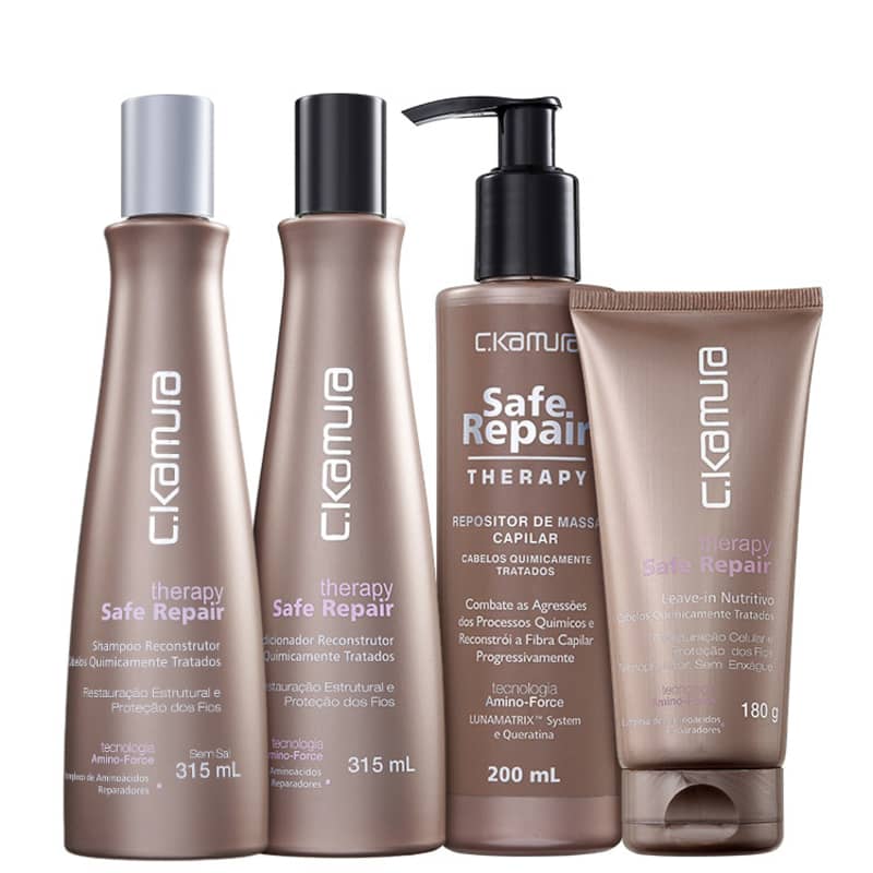 Kit C.Kamura Therapy Safe Repair Amino-Force (4 Produtos)