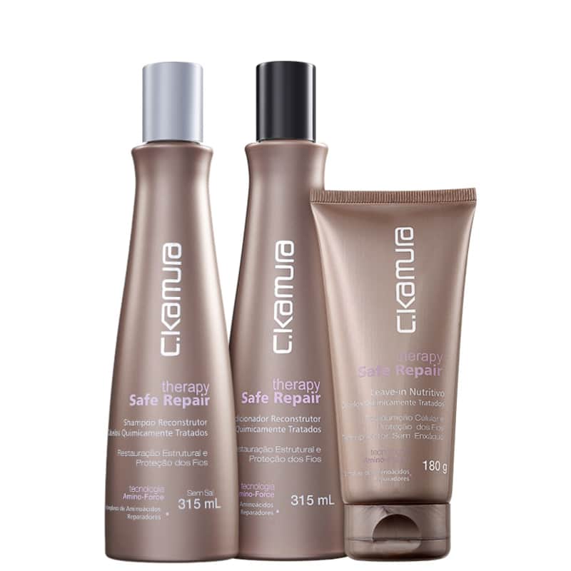 Kit C.Kamura Therapy Safe Repair Amino-Force Trio (3 Produtos)