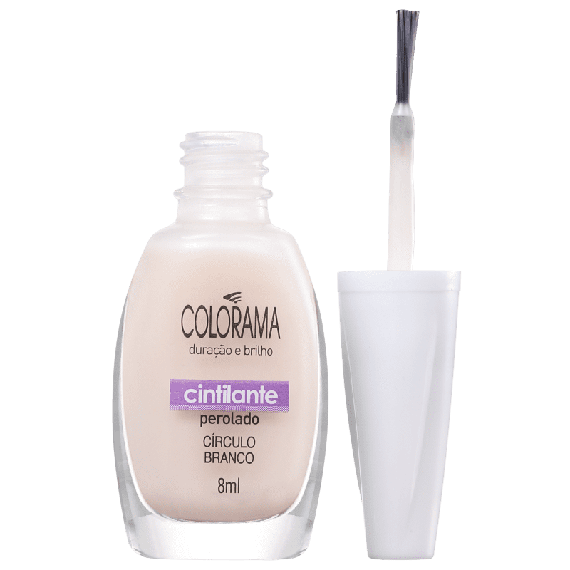 Colorama Forma em Cor Círculo Branco - Esmalte Transparente 8ml