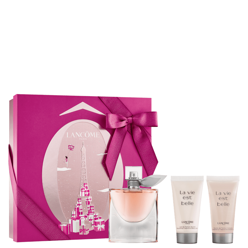 Conjunto La Vie Est Belle Lancôme Feminino - Eau de Parfum 50ml + Shower Gel 50ml + Body Lotion 50ml