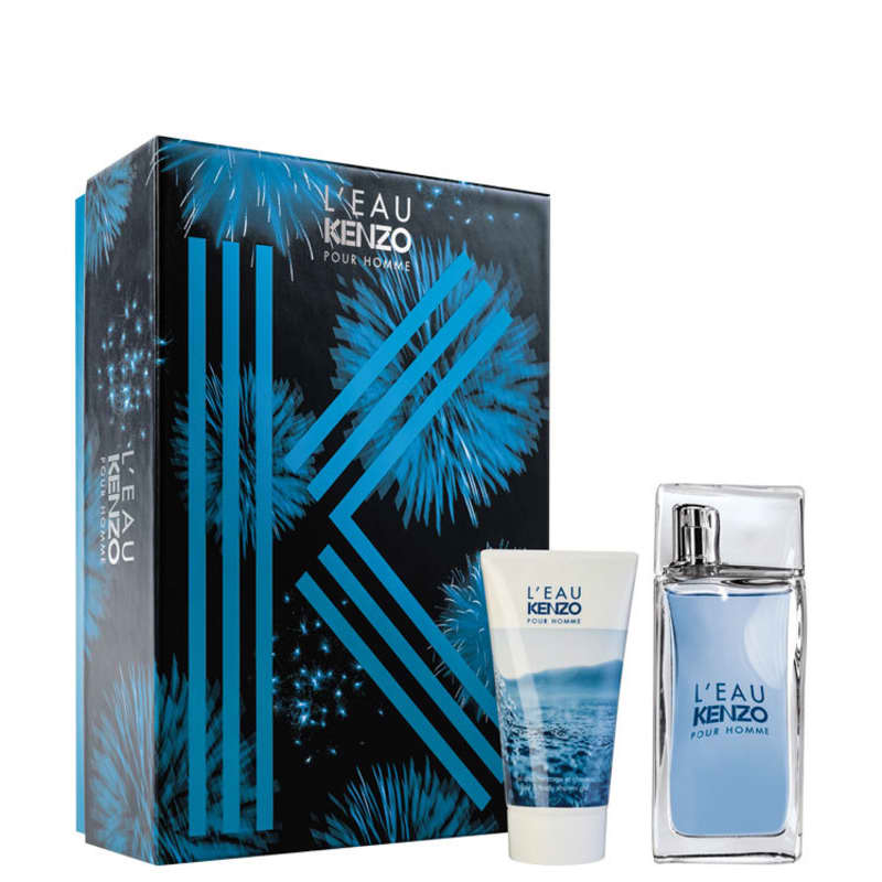 Conjunto L’Eau Kenzo Pour Homme Masculino - Eau de Toilette 50ml + Shower Gel 50ml