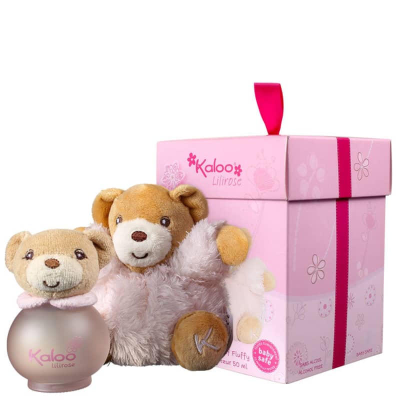 Conjunto Lilirose Kaloo Feminino - Água de Colônia 50ml + Ursinho de Pelúcia Rosa