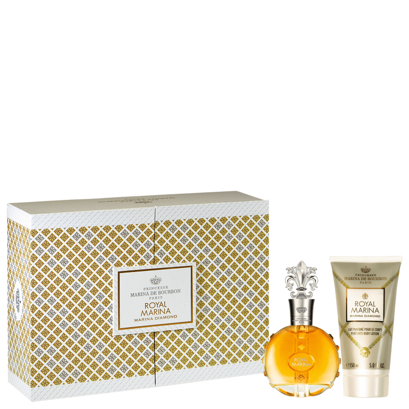 Conjunto Royal Marina Diamond Marina de Bourbon Feminino - Eau de Parfum 100ml + Loção Corporal 150ml