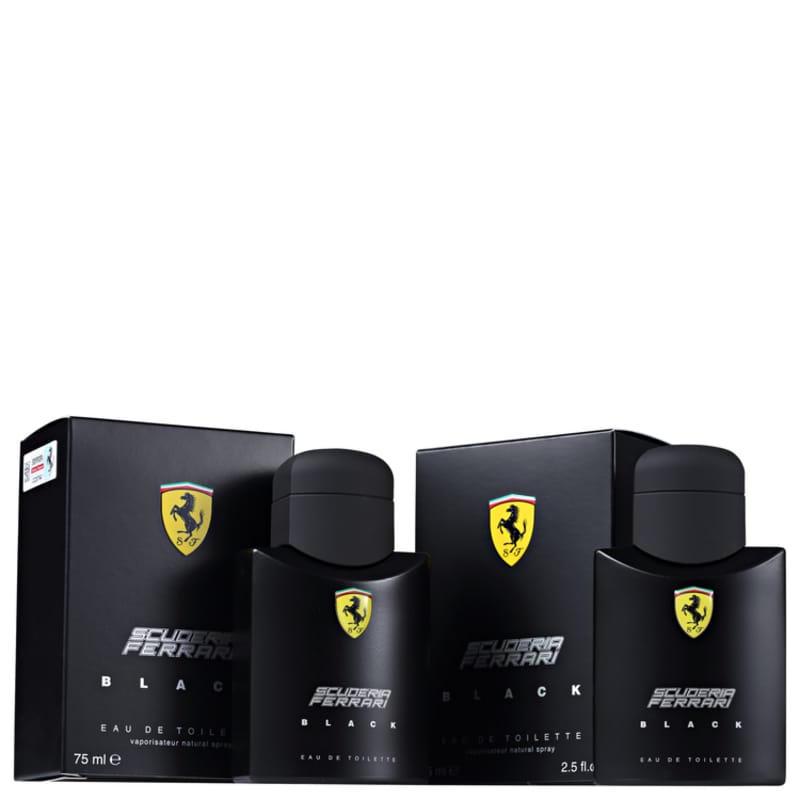 Conjunto Scuderia Ferrari Black Masculino - Eau de Toilette 2x75ml