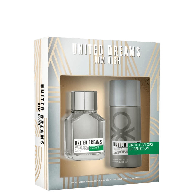 Conjunto United Dreams Aim High Benetton Masculino - Eau de Toilette 100ml + Desodorante 150ml
