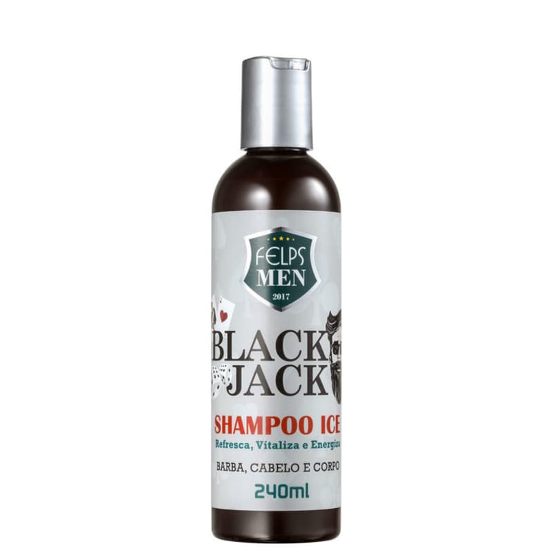 Felps Professional Men Black Jack Ice - Shampoo Multifuncional 240ml Menor preço em Felps Professional Men Black Jack Ice - Shampoo Multifuncional 240ml