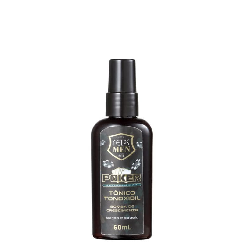Felps Profissional Men Poker Bomba de Crescimento Tonoxidil - Tônico Multifuncional 60ml