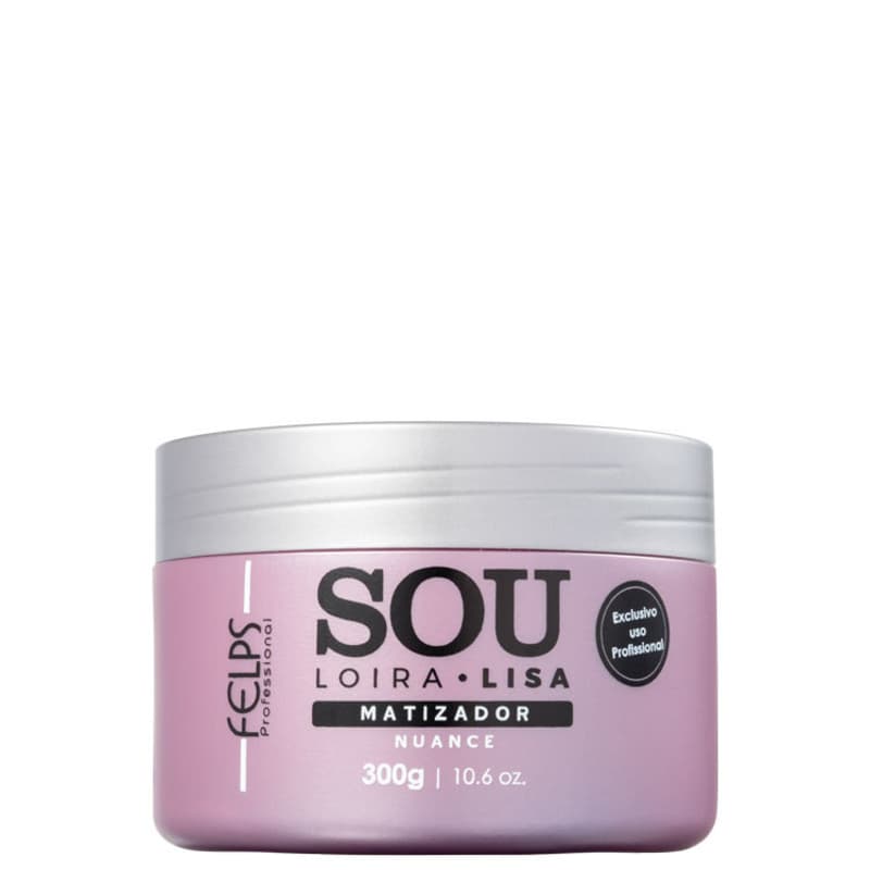 Felps Profissional XBlond Sou Loira Lisa - Redutor de Volume Matizador 300g