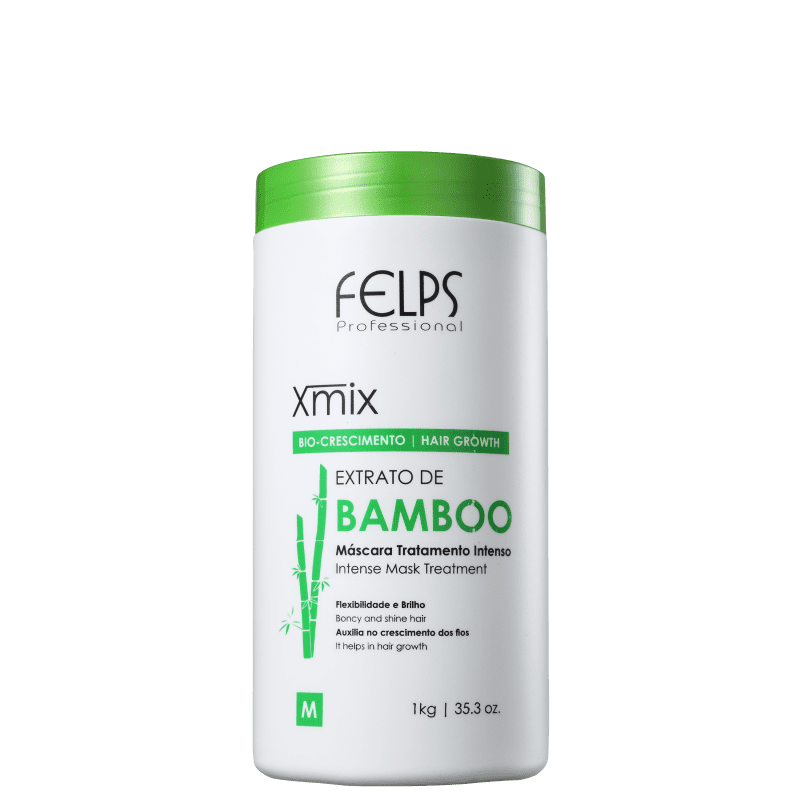 Felps Profissional XMix Bio-Crescimento Extrato de Bamboo - Máscara de Tratamento 1000g