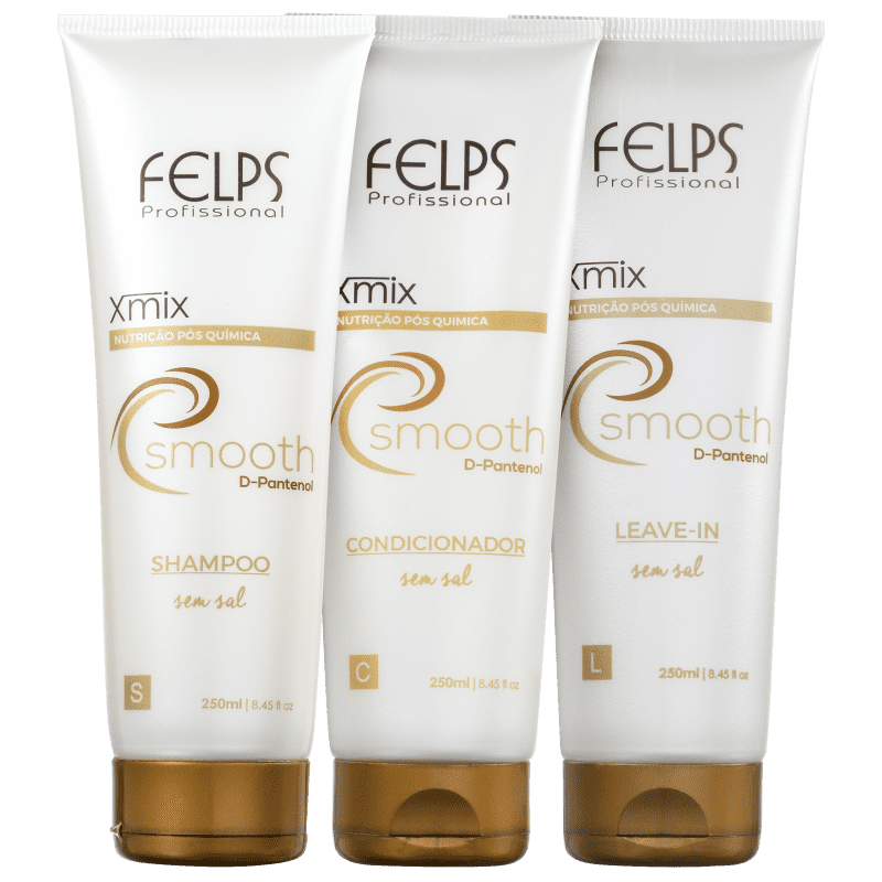 Kit Felps Profissional XSmooth Proteção Pós-Química (3 Produtos)