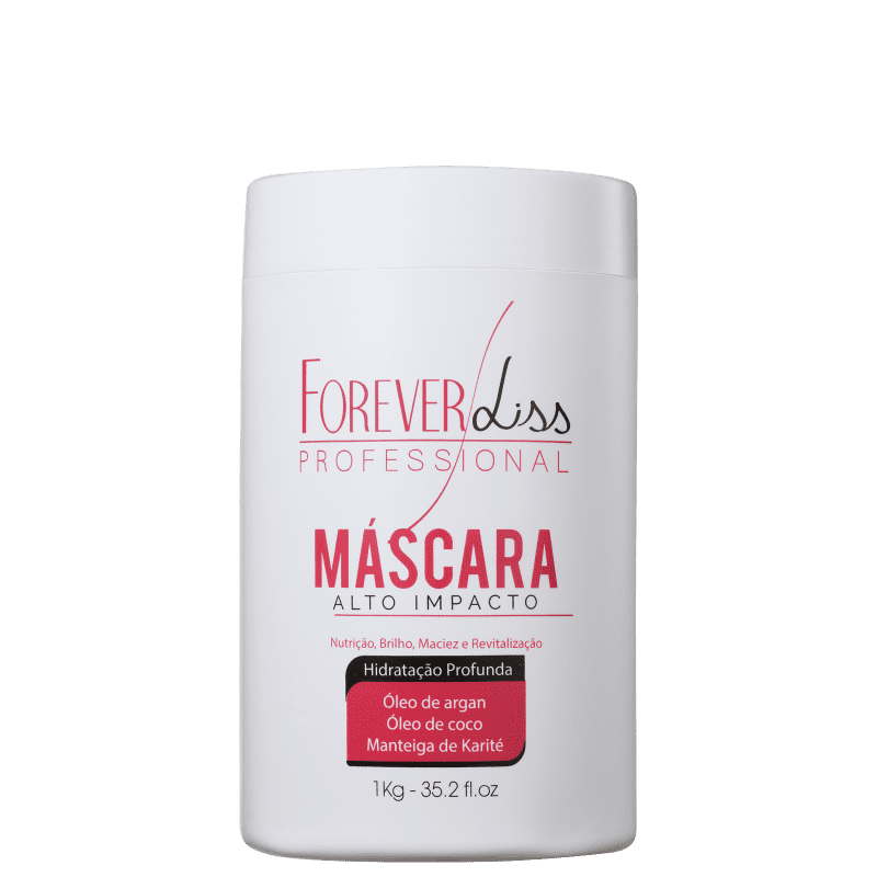 Forever Liss Alto Impacto Máscara de Tratamento e Hidratação 1Kg - Forever  Liss - Marcas