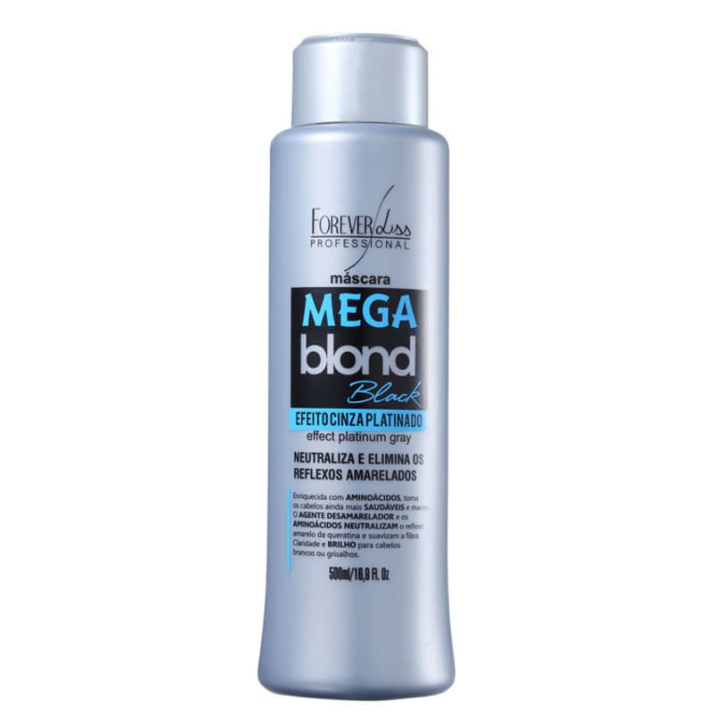 Forever Liss Professional Mega Blond Black - Máscara Matizadora 500ml