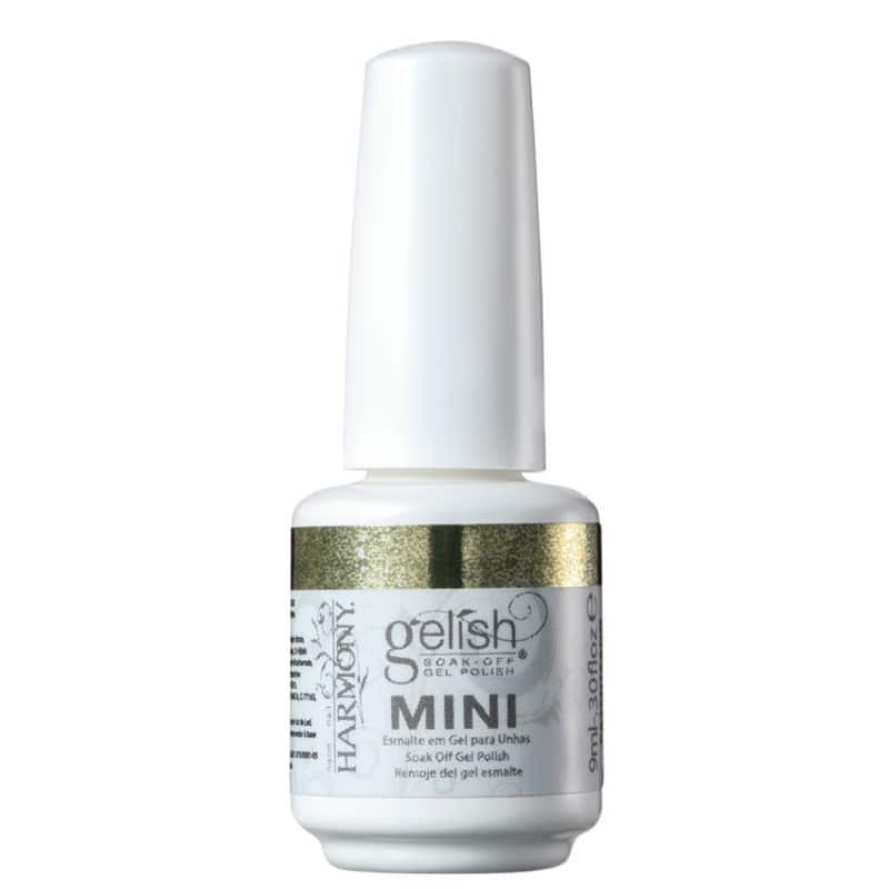 Gelish Soak Off Gel Mini Glitter & Gold - Esmalte Glitter 9ml