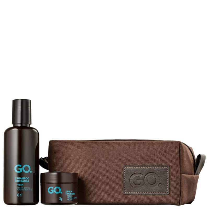 Kit Go Man Fresh Shampoo e Balm (2 Produtos + Nécessaire)