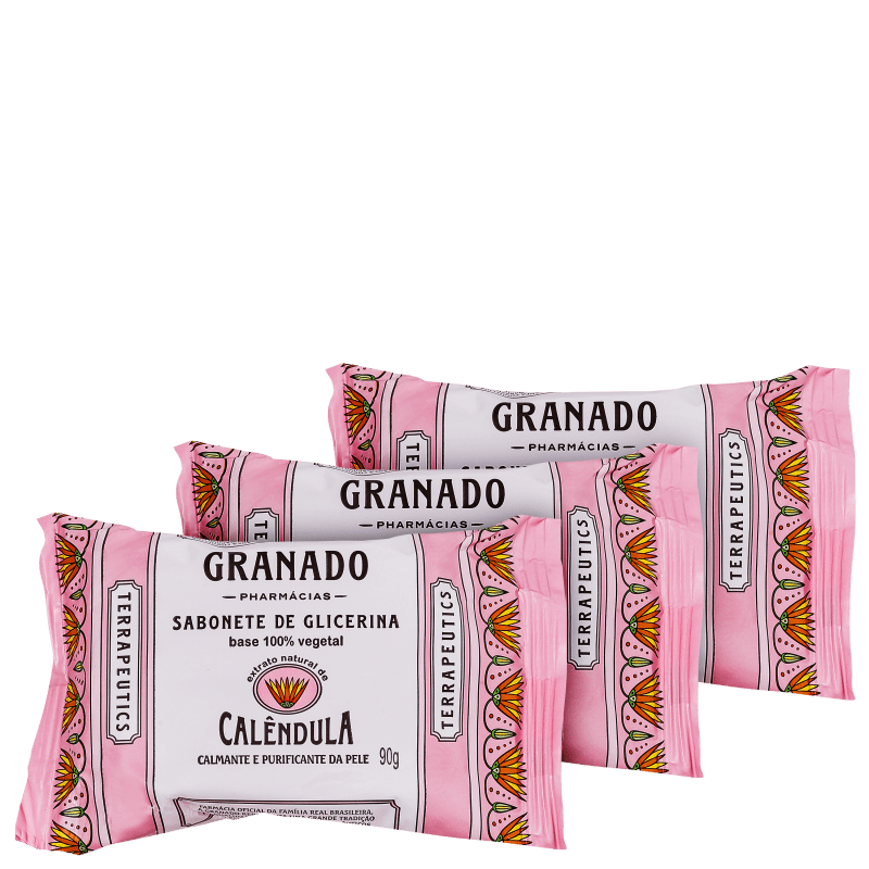 Granado Terrapeutics Calêndula - Sabonete em Barra 3x90g Menor preço em Granado Terrapeutics Calêndula - Sabonete em Barra 3x90g