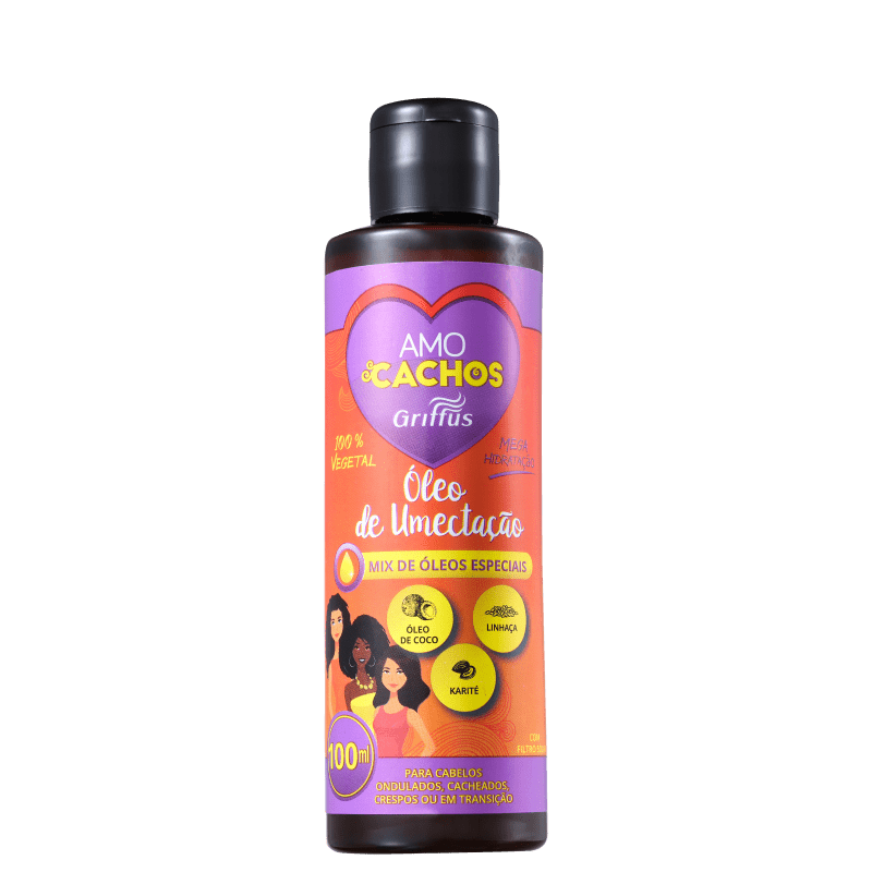 Griffus Amo Cachos Óleo de Umectação Mix - Óleo Capilar 100ml