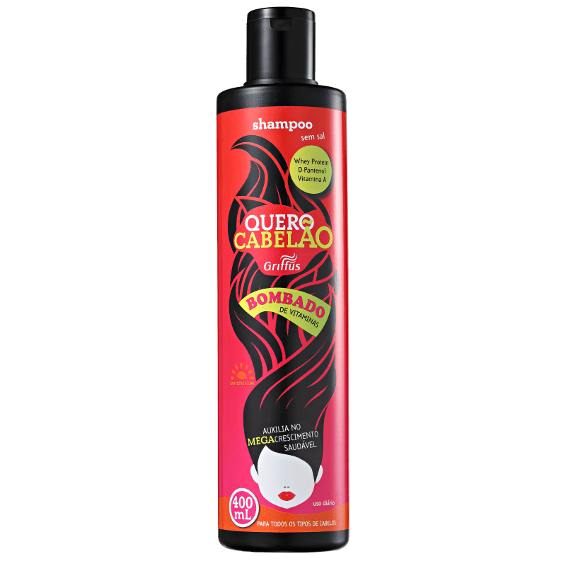 Griffus Quero Cabelão Bombado - Shampoo 400ml