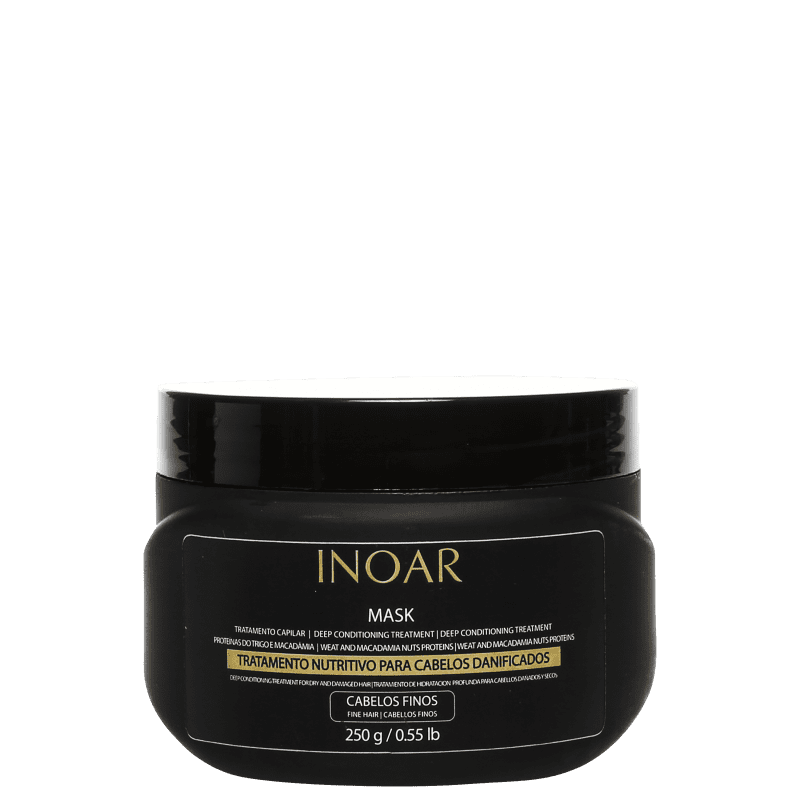 Inoar Mask Cabelos Finos - Máscara de Nutrição 250g