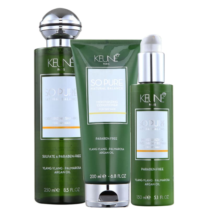 Kit Keune So Pure Moisturizing Overnight Repair (3 Produtos)