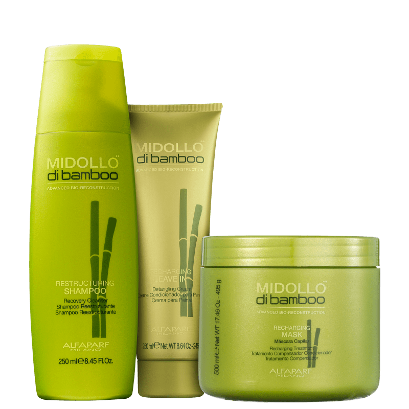 Kit Alfaparf Midollo di Bamboo Reconstrução Duradoura (3 Produtos)