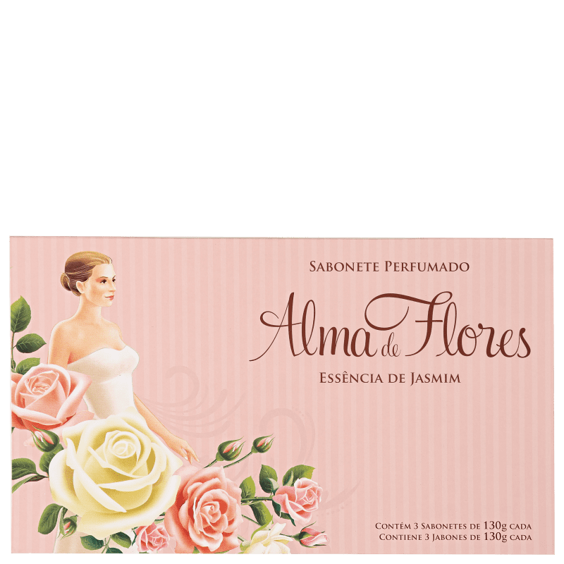 Kit Alma de Flores Essência de Jasmim - Sabonetes em Barra 3x130g
