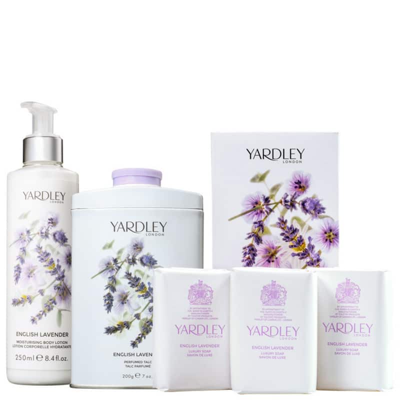 Kit Banho Yardley English Lavender Completo (3 Produtos)