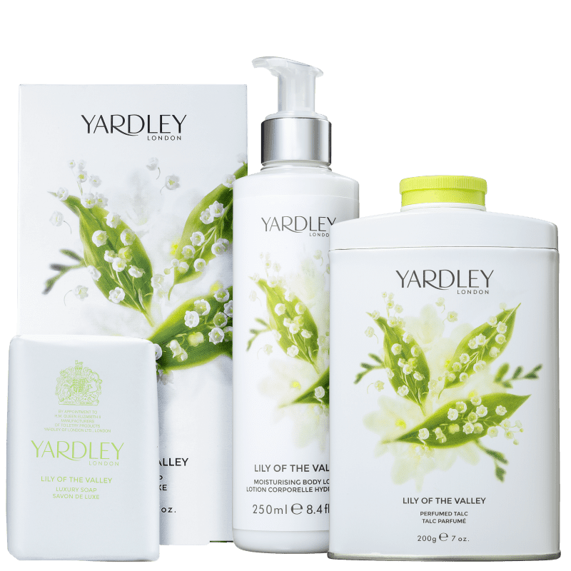 Kit Banho Yardley Lily of The Valley Completo (3 Produtos)