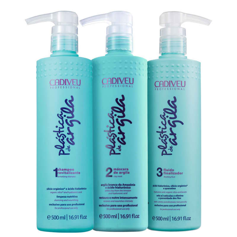 Kit Cadiveu Professional Plástica de Argila Trio Care (3 Produtos)