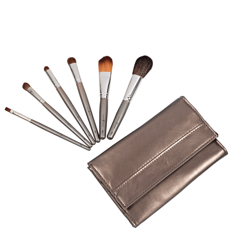 Kit de Pincéis Klass Vough Pocket Grey Cinza 6un
