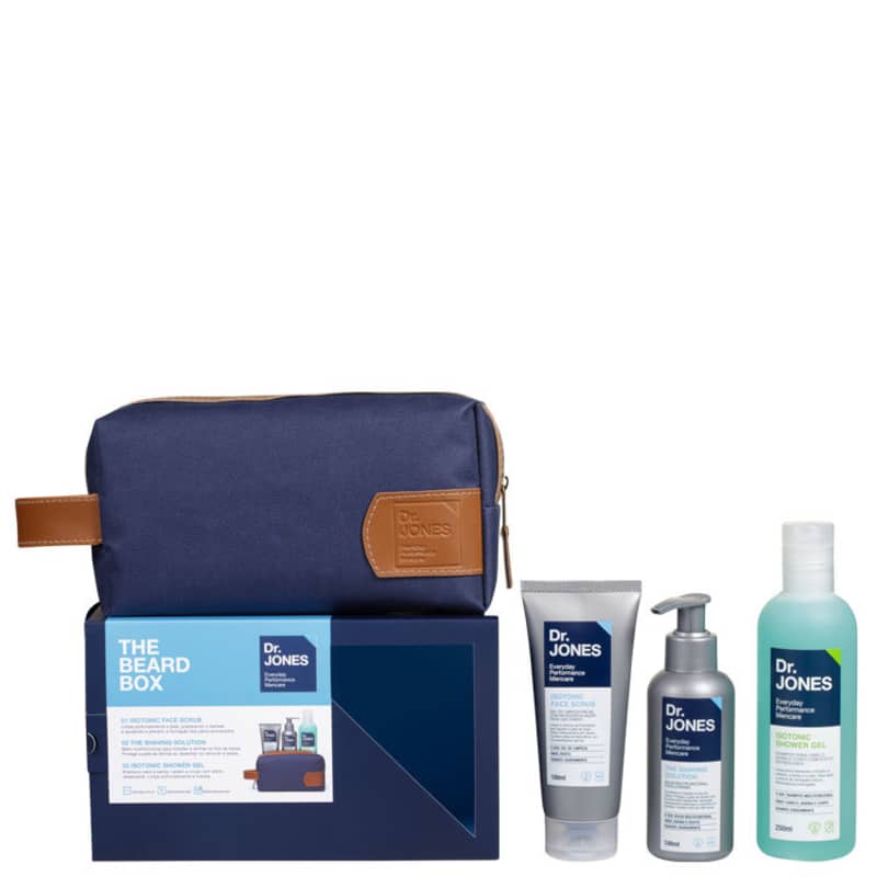 Kit Dr. Jones The Beard Box (3 produtos + Nécessaire)