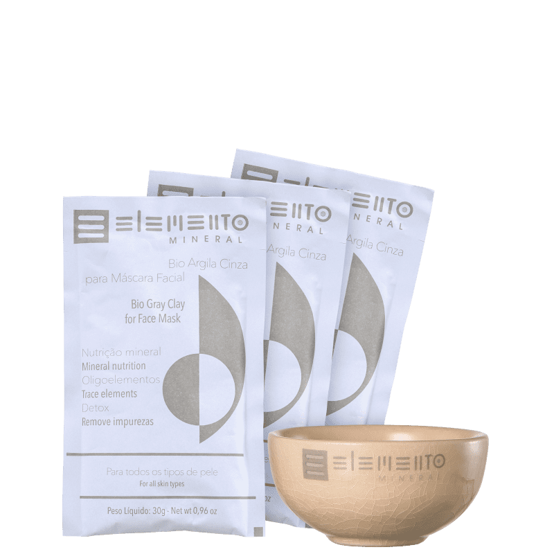 Kit Elemento Mineral Bio Argila Cinza (4 produtos)