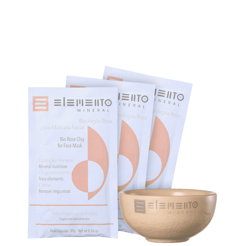 Kit Elemento Mineral Bio Argila Rosa (4 produtos)