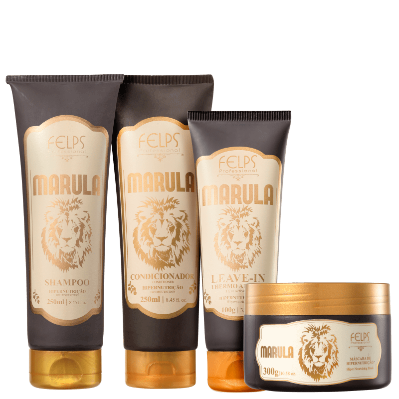 Kit Felps Profissional Marula Leave-in (4 Produtos)