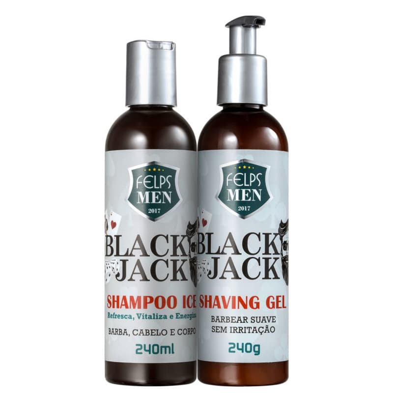 Kit Felps Profissional Men Black Jack Ice Shave (2 Produtos)
