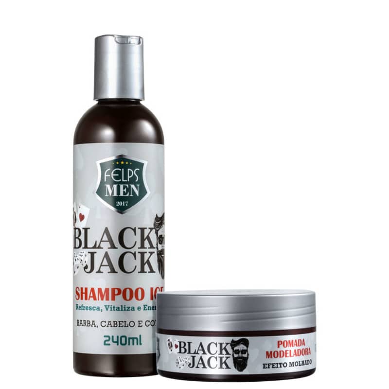 Kit Felps Profissional Men Black Jack Ice Wet (2 Produtos)