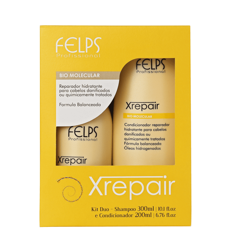 Kit Felps Professional XRepair Bio Molecular Duo (2 Produtos) Menor preço em Kit Felps Professional XRepair Bio Molecular Duo (2 Produtos)