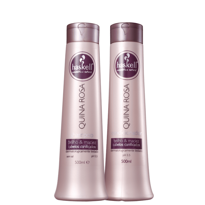Kit Haskell Quina Rosa Brilho e Maciez (2 Produtos)