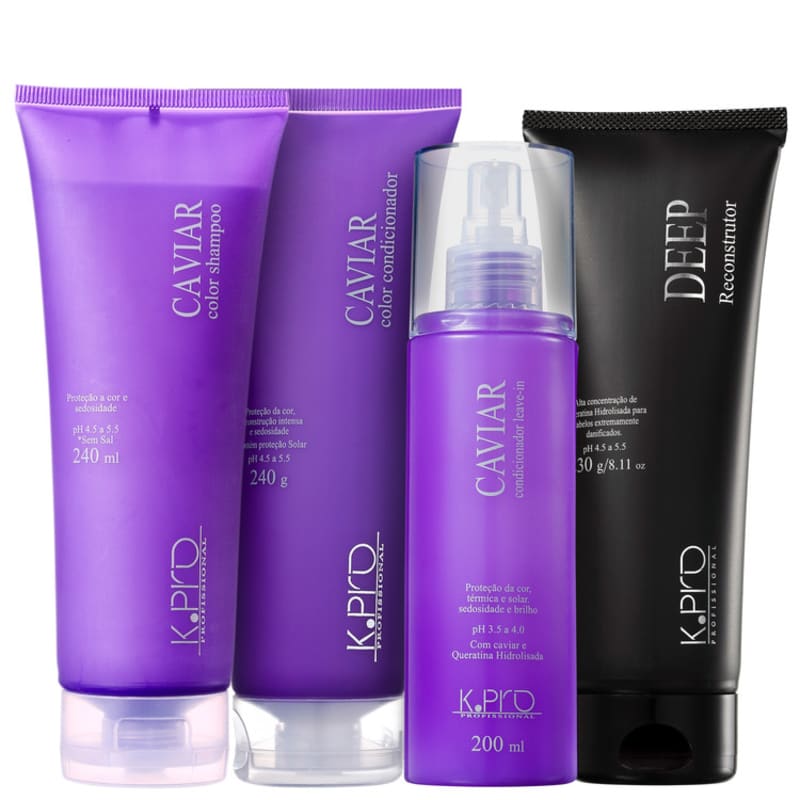 Kit K.Pro Caviar Reconstrução da Cor (4 Produtos)