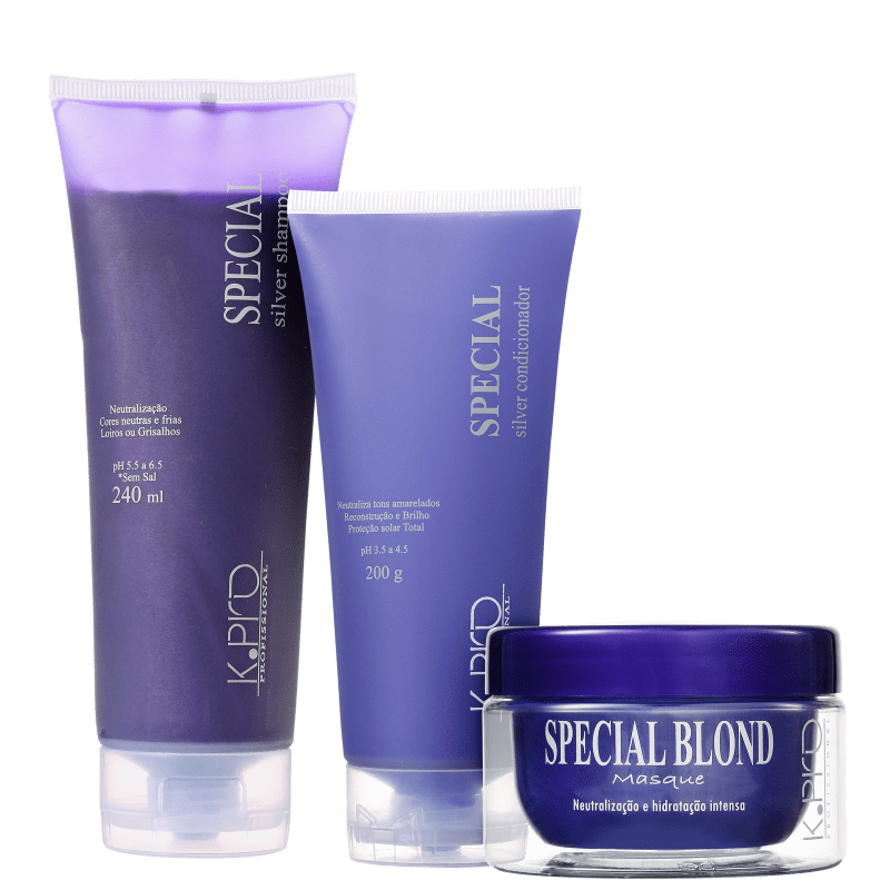 Kit K.Pro Special Silver Blond Special Silver Trio (3 Produtos)
