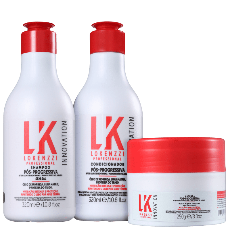 Kit Lokenzzi Pós-Progressiva Trio (3 Produtos)